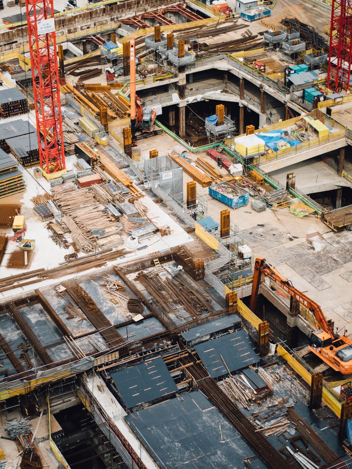 A project site seen from above